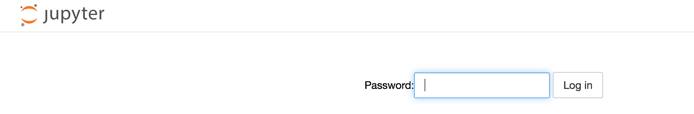 Jupyter Login Page