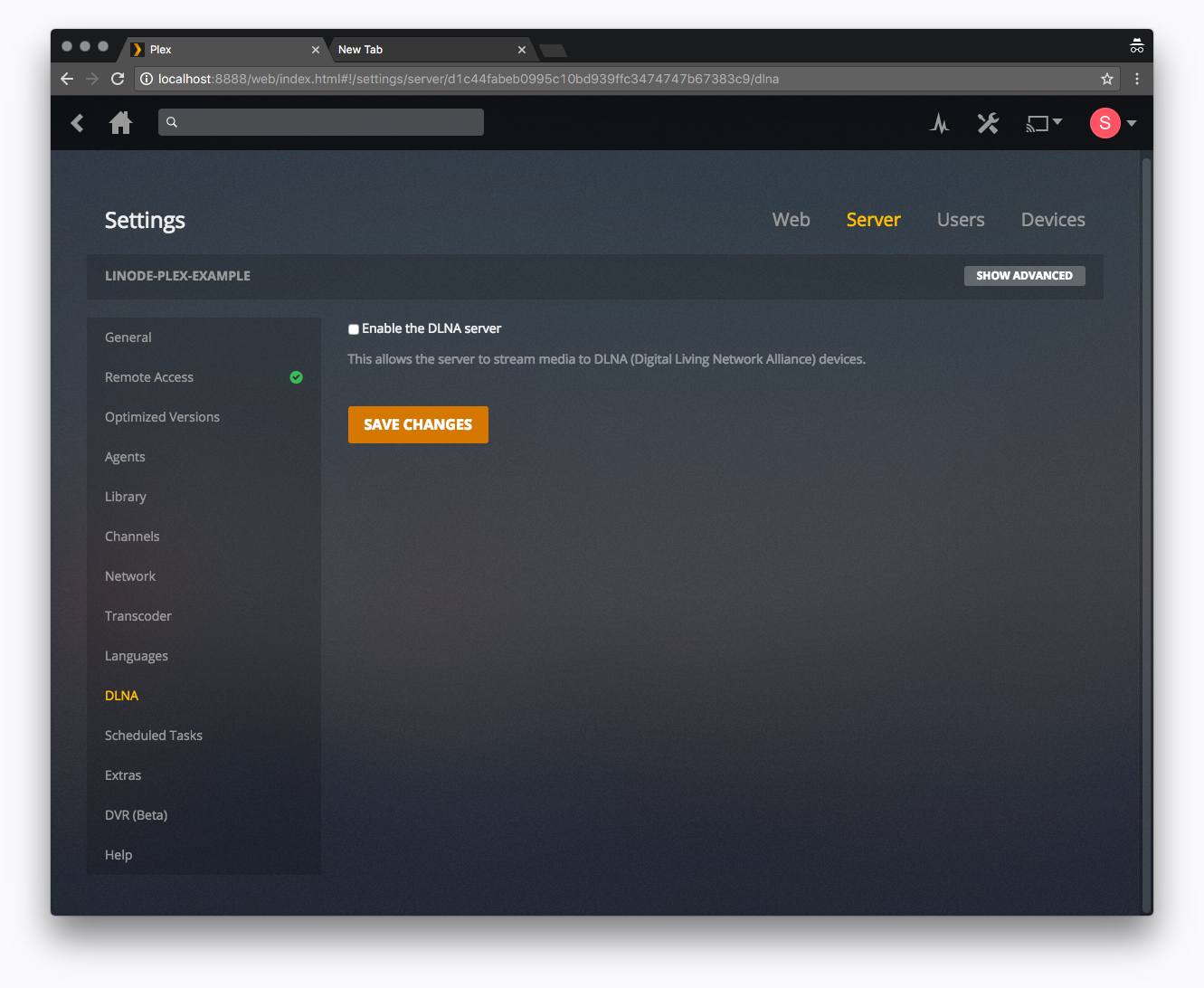 Plex media client